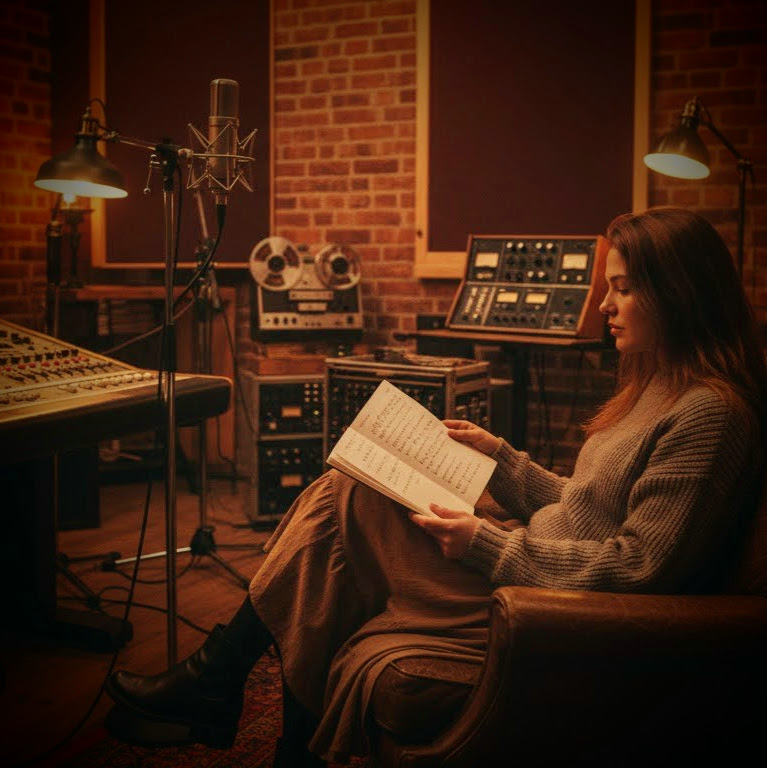 Relecture des textes au studio