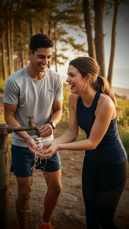 Sofia et Mateo pour clip "Running Into You"