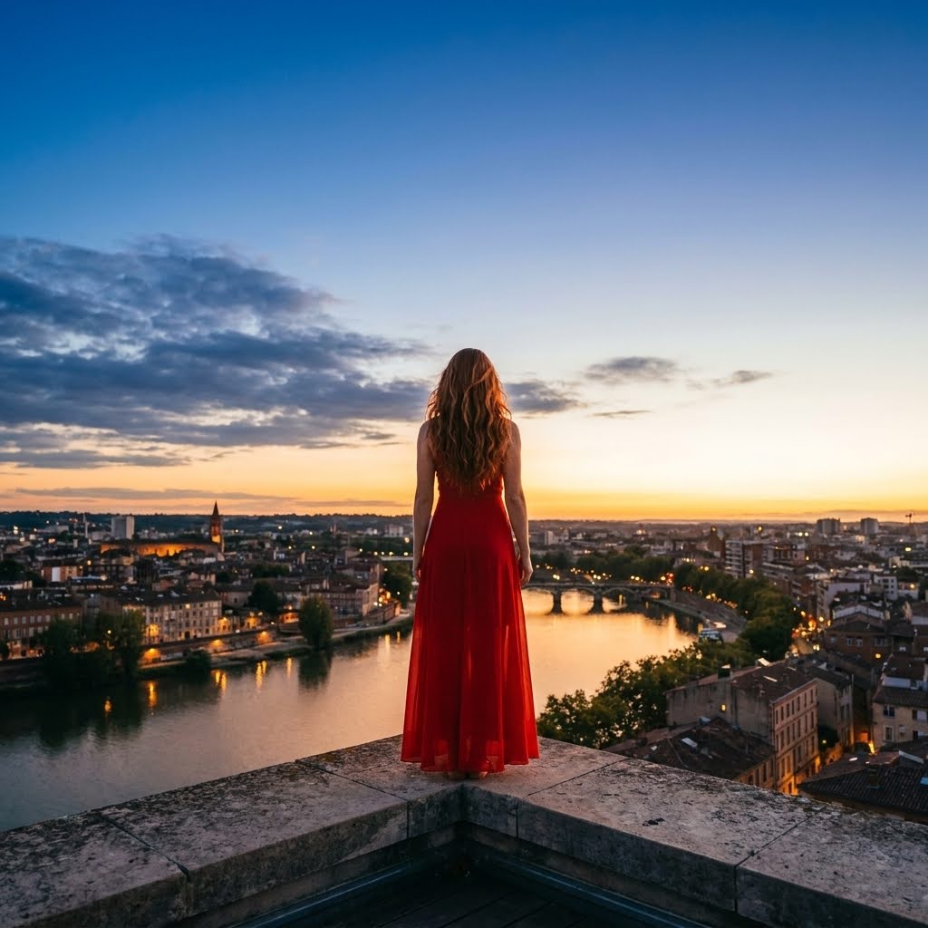 Rooftop au crépuscule